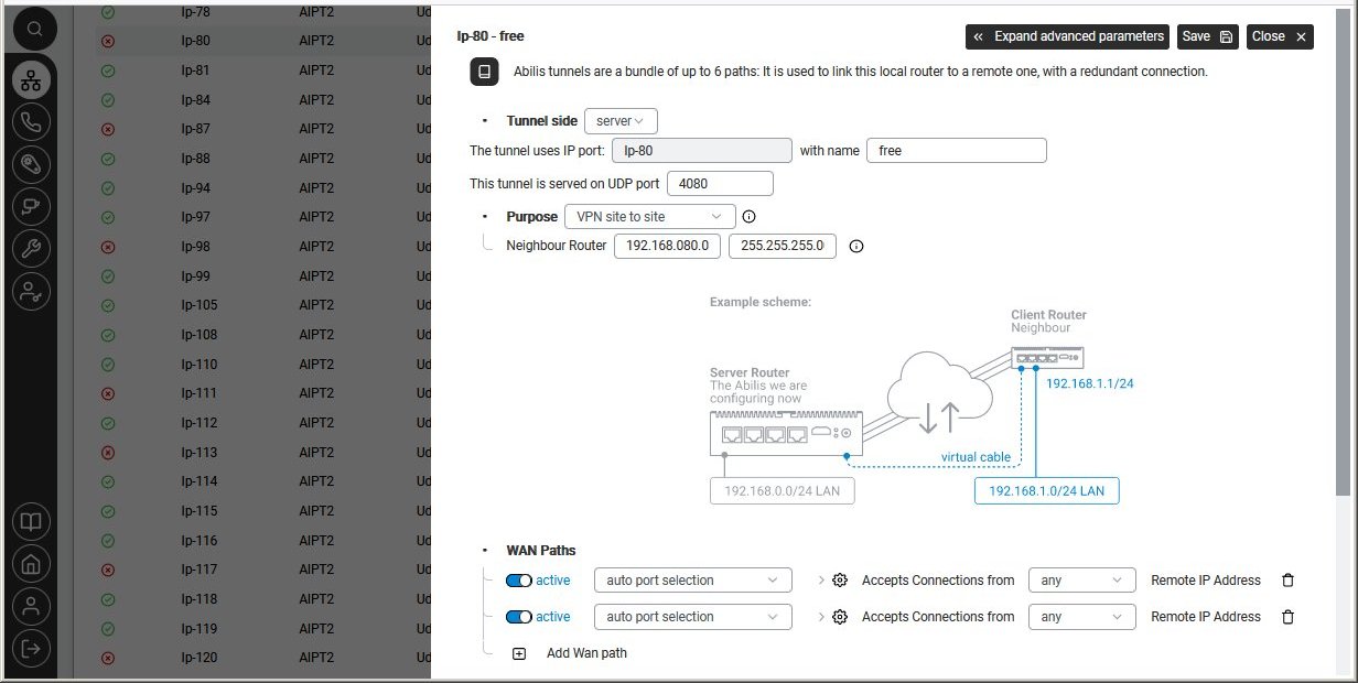 Settings - IP over AIPT2