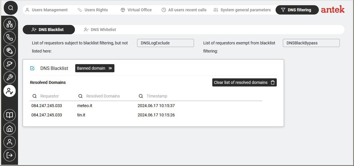 DNS filtering - DNS Blacklist