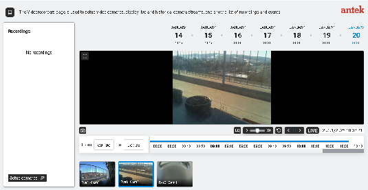 Videorecorder web page